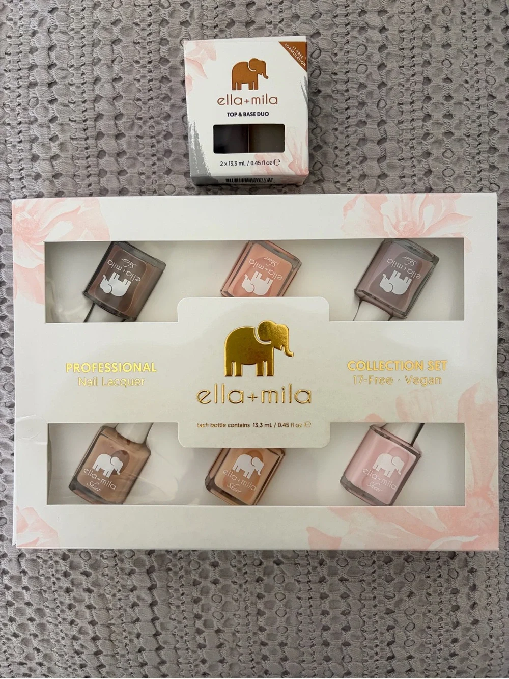 Ella + Mila Women’s Nail Lacquer Collection Set – Neutral & Pink Shades NEW